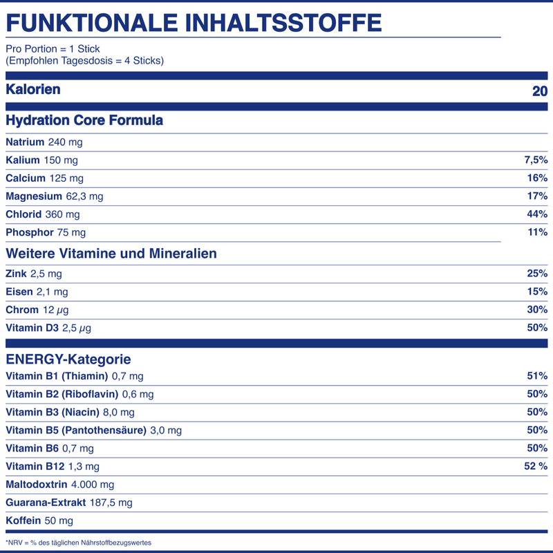 le melo - funktionale Hydration mit Koffein