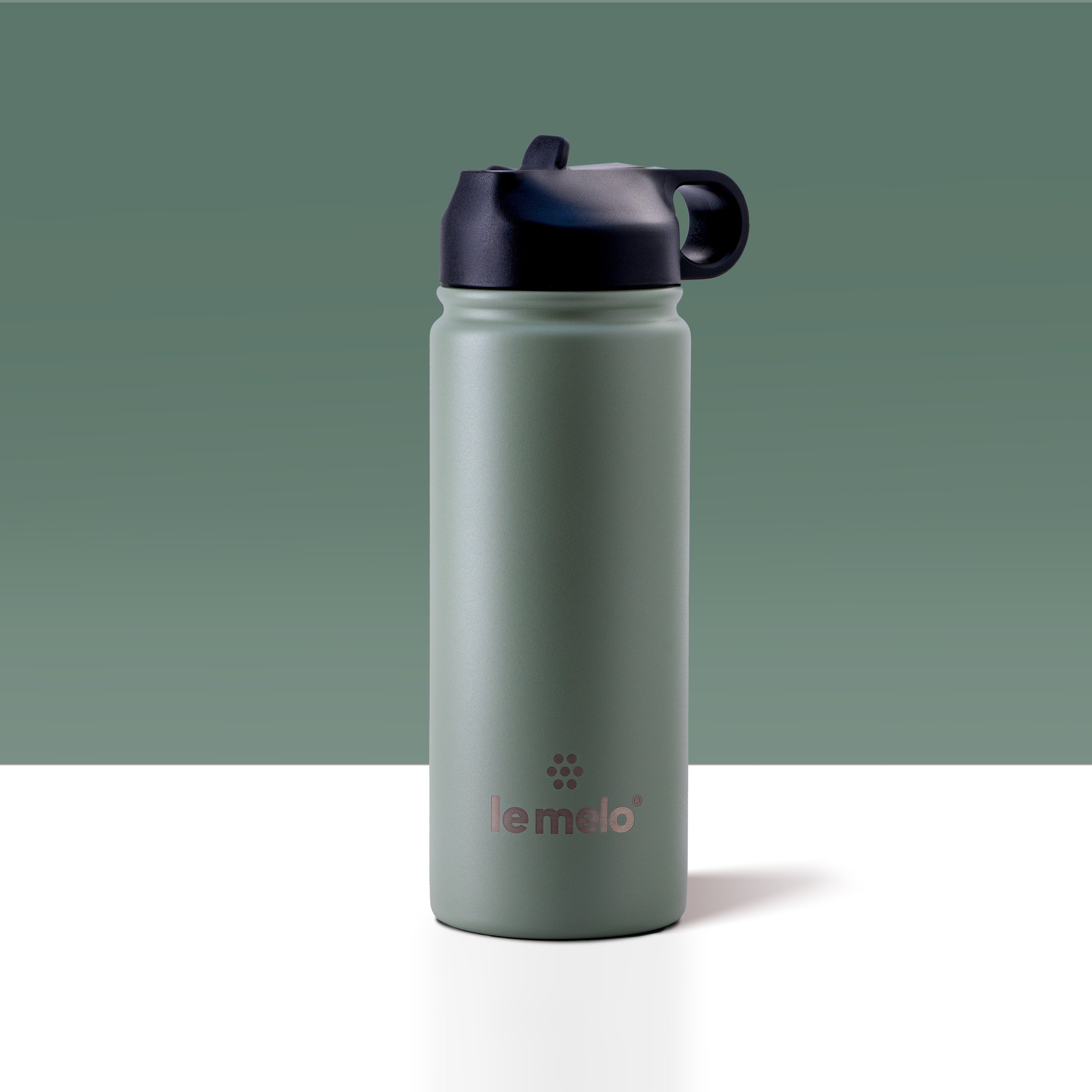 le melo Ultralight Isolationsflasche mit Strohhalm