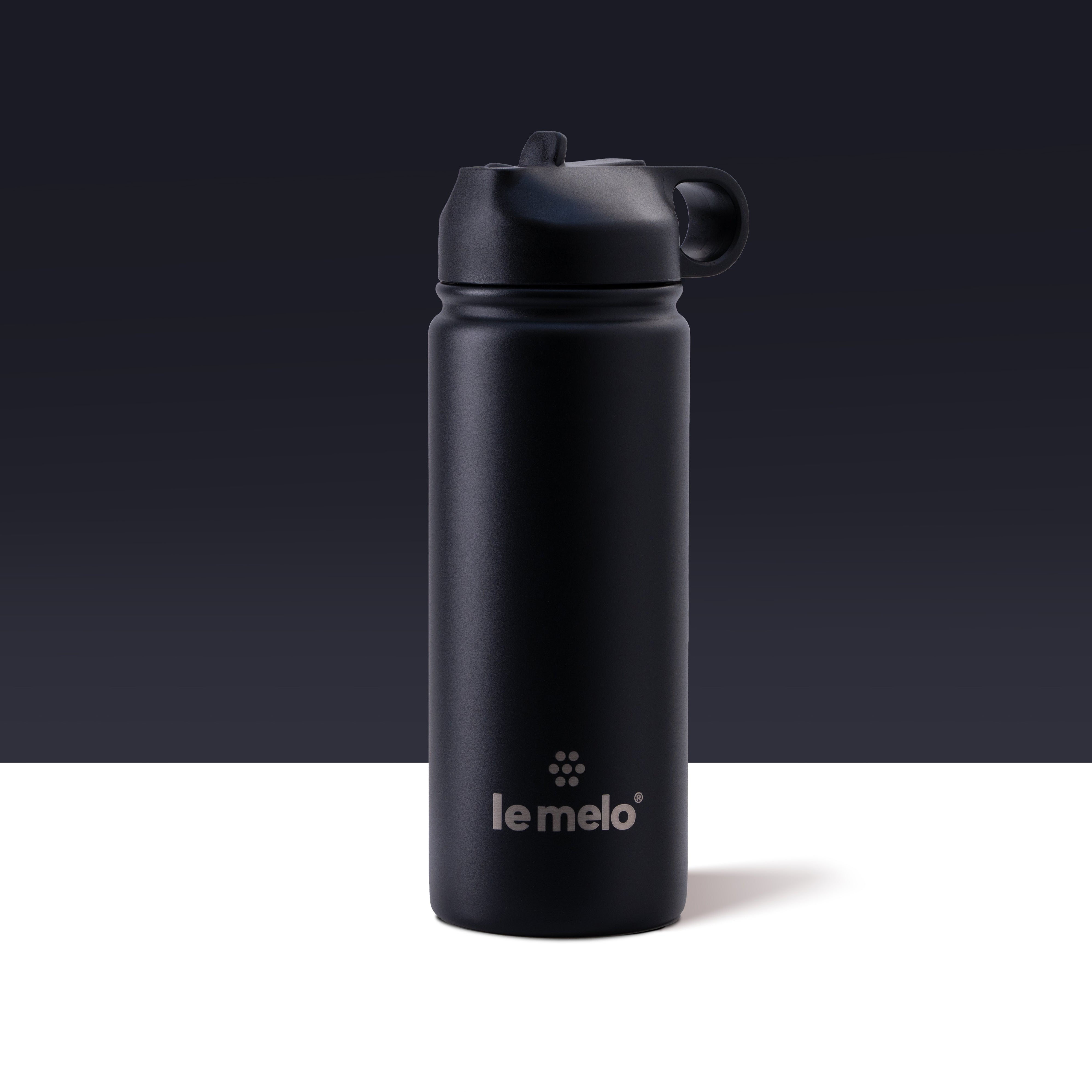 le melo Ultralight Isolationsflasche mit Strohhalm