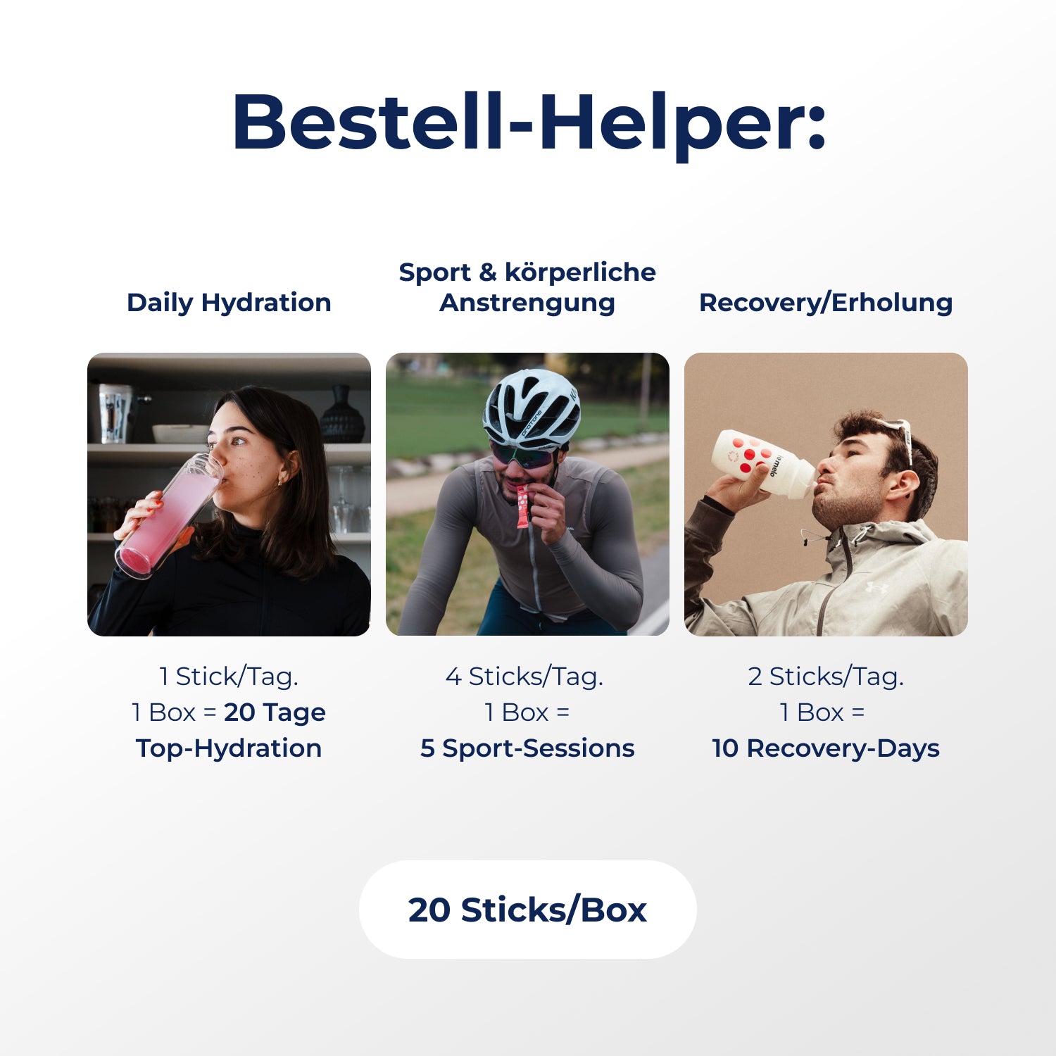 Functional Hydration Sticks - Zuckerfreie Discovery Box