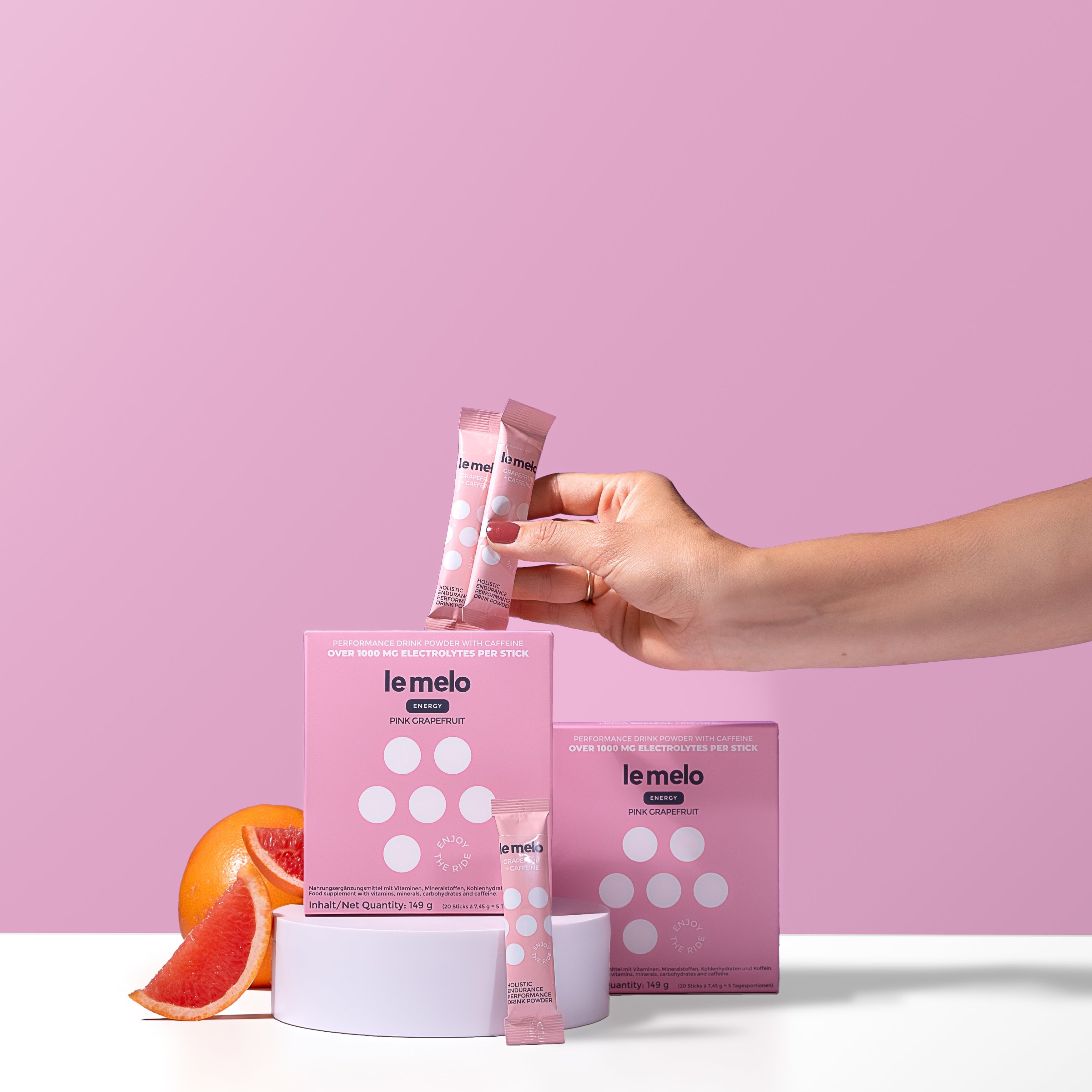 Pink Grapefruit - Sports Hydration + WITH CAFFEINE