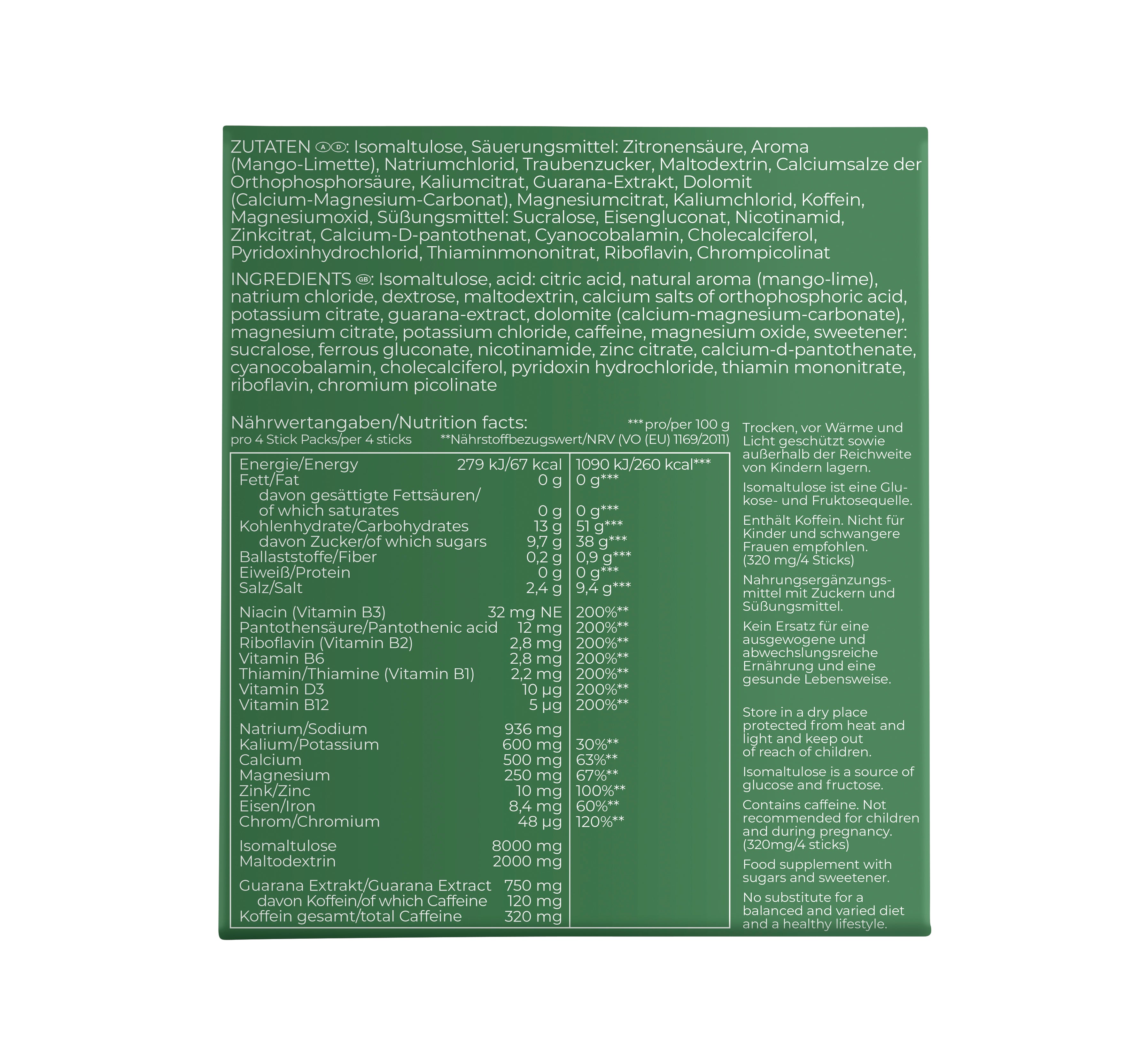 Sporthydration: 6er-Set Sportgetränke + MIT KOFFEIN